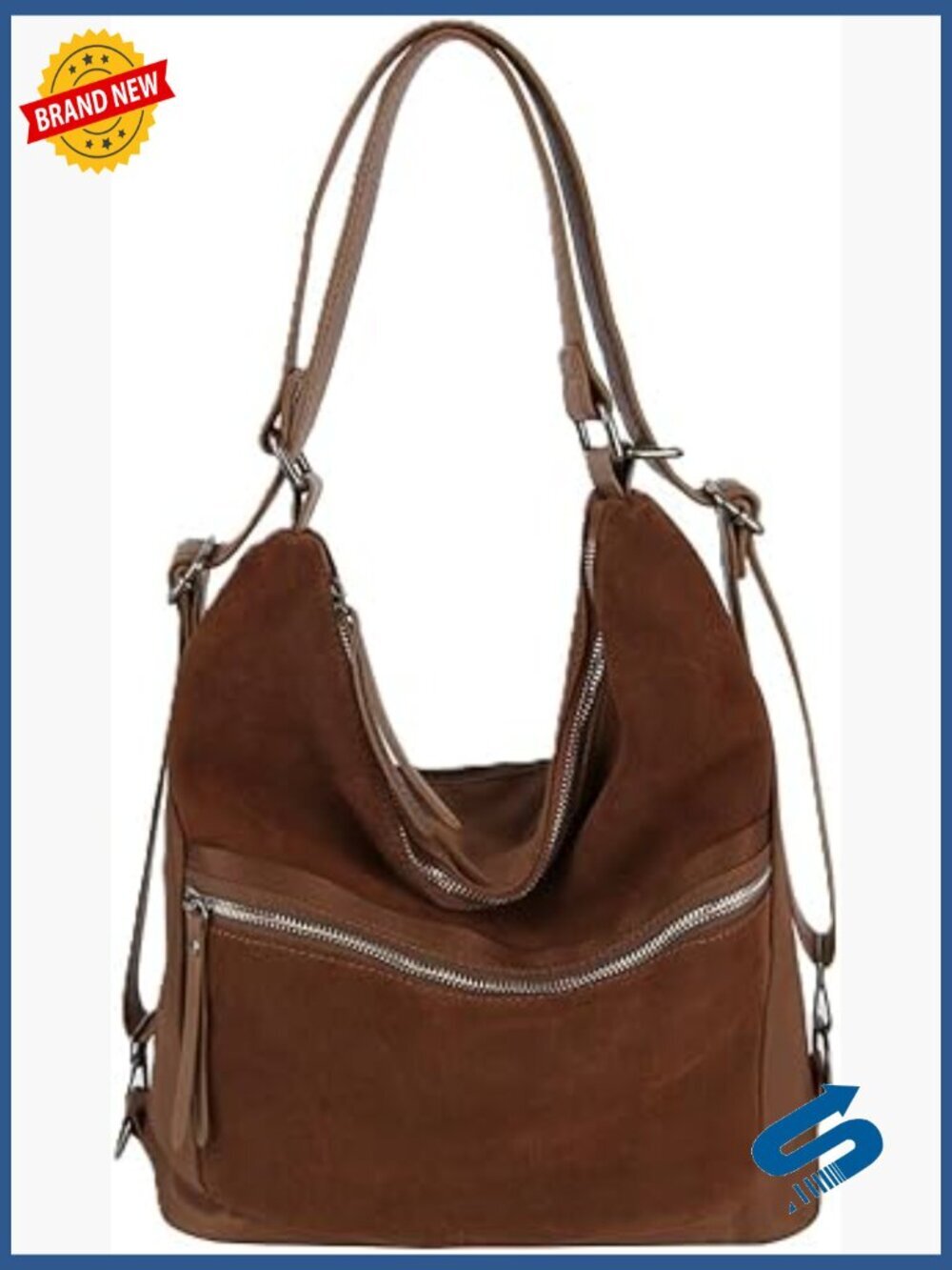Convertible Shoulder Hobo Backpack Travel Bag